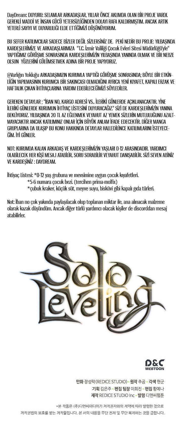 Read Solo Leveling TR Manga Online